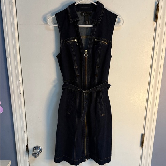 INC International Concepts Dresses & Skirts - INC International Concepts Navy Sleeveless Midi Dress